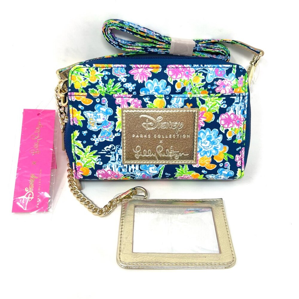 Lilly Pulitzer x Disney Marsten RETIRED Crossbody Purse Floral W/ Mirror NWT
